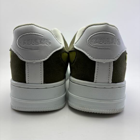 KADULANG White Sneakers With Green Shooting Star Design Mens Size 9.5 - Picture 4 of 12